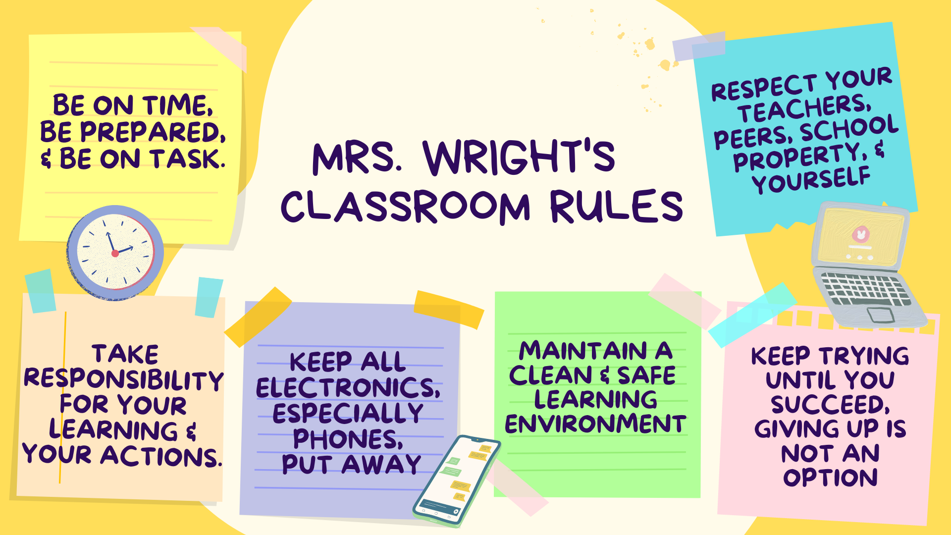 Fun and Eye Catching Our Classroom Rules Poster  (Presentation (169)).png